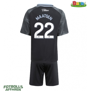 Aston Villa Ian Maatsen #22 Bortaställ Barn 2025-26 Kortärmad (+ Korta byxor)
